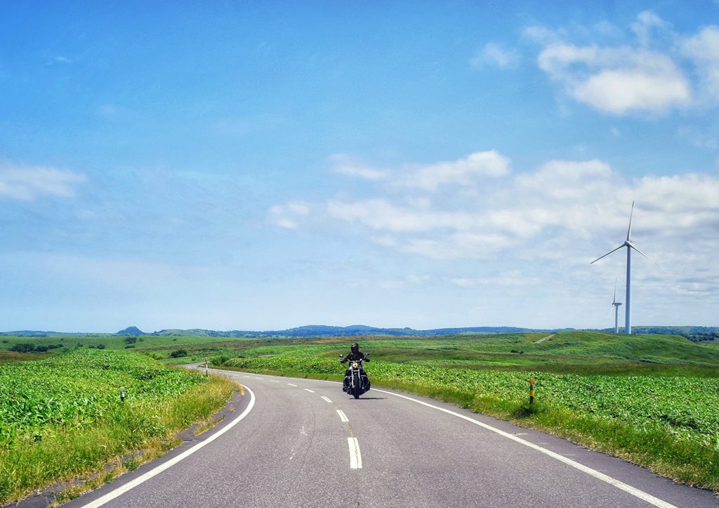 バイクと風景　画像